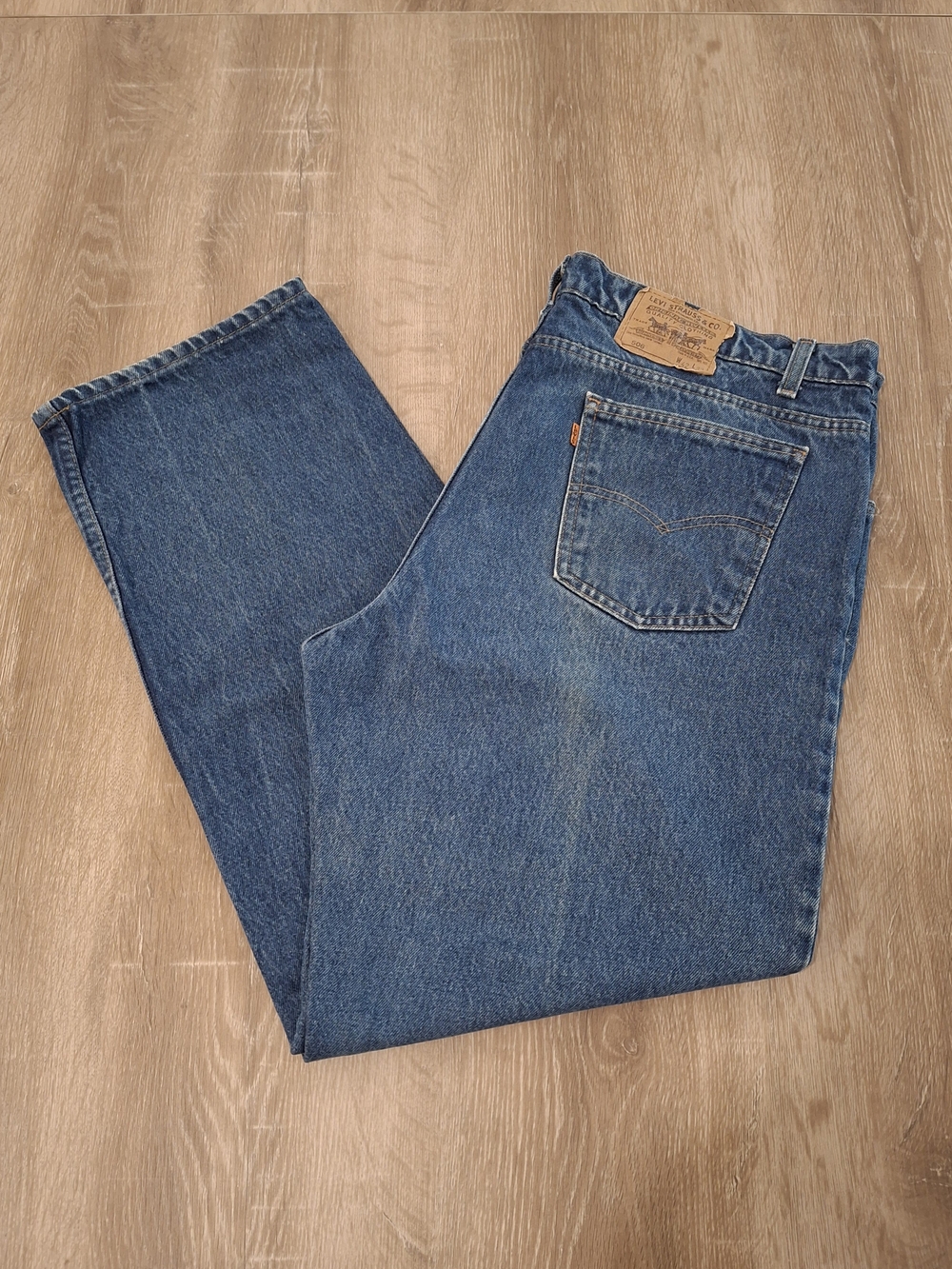 Vintage Levi's 506 Orange Tab Jeans Men's 42x30 Made in USA *1047*